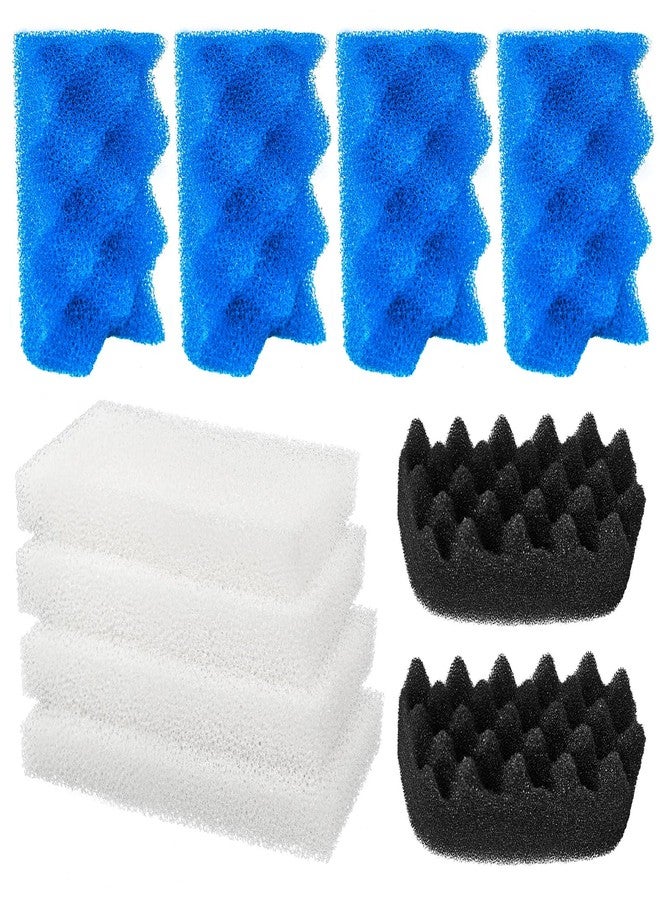 IFERLA 10 Pack Bio Foam Compatible with Fluval 106 & 107 Canister Filter, Filter Sponge Replacement Aquarium Filter Media for Biological Filtration, Including Blue White Black Filter Media Replacement Kit - Image 1